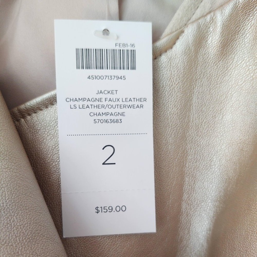 Metallic faux leather & faux suede moto jacket - Picture 14 of 16